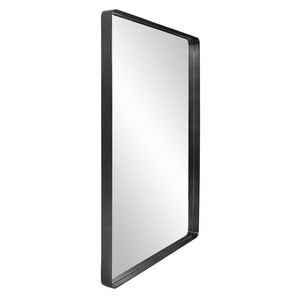 40" Black Metal Framed Accent Mirror - Montana Home & Kitchen Co.