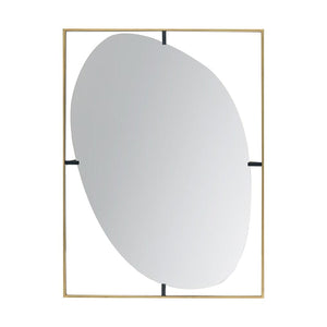 40" Gold Iron Framed Accent Mirror - Montana Home & Kitchen Co.