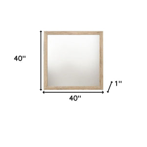 40" Natural Square Dresser Mirror - Montana Home & Kitchen Co.