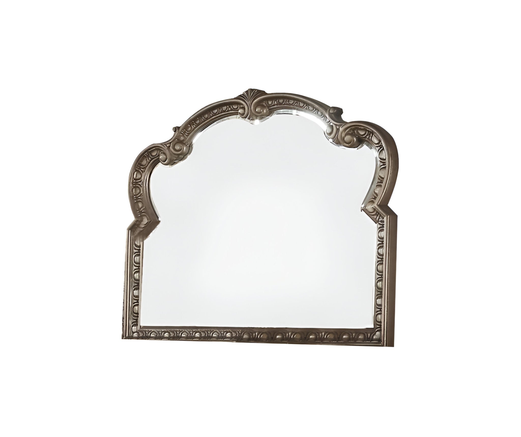 41" Champagne Irregular Framed Accent Mirror - Montana Home & Kitchen Co.