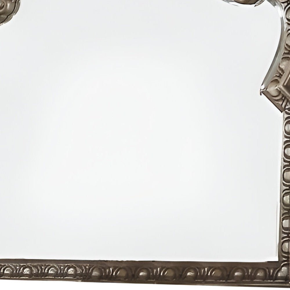 41" Champagne Irregular Framed Accent Mirror - Montana Home & Kitchen Co.