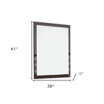 41" Ebony Framed Dresser Mirror - Montana Home & Kitchen Co.