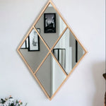 41" Gold Diamond Steel Framed Accent Mirror - Montana Home & Kitchen Co.