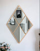 41" Gold Diamond Steel Framed Accent Mirror - Montana Home & Kitchen Co.