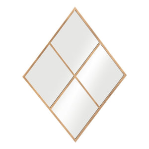 41" Gold Diamond Steel Framed Accent Mirror - Montana Home & Kitchen Co.