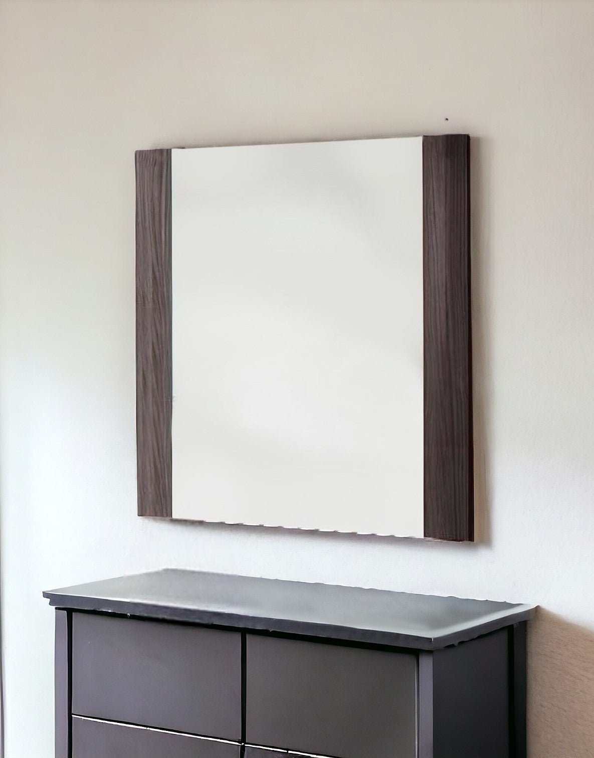 41" Gray Framed Accent Mirror - Montana Home & Kitchen Co.