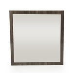 41" Grey Mdf Glass And Veneer Mirror - Montana Home & Kitchen Co.