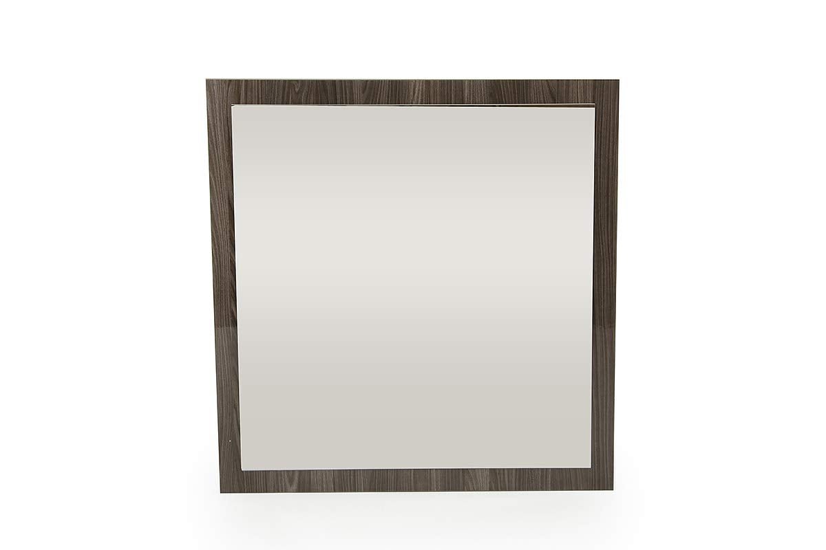 41" Grey Mdf Veneer And Glass Mirror - Montana Home & Kitchen Co.