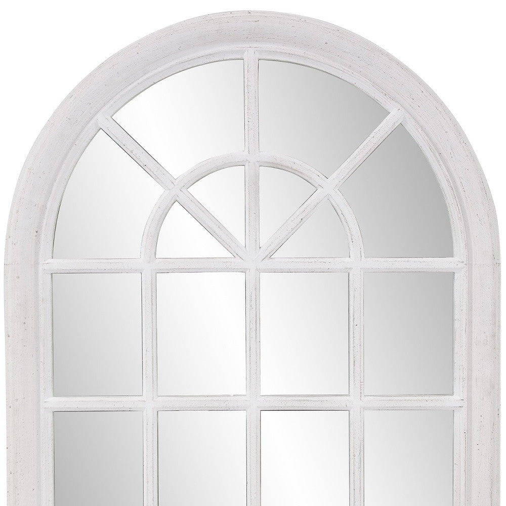 41" White Arch Framed Accent Mirror - Montana Home & Kitchen Co.