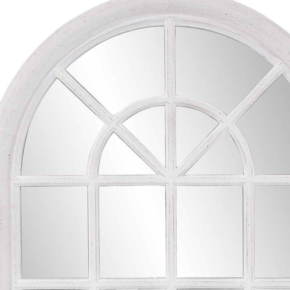 41" White Arch Framed Accent Mirror - Montana Home & Kitchen Co.