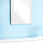 41" White Framed Dresser Mirror - Montana Home & Kitchen Co.