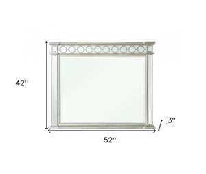 42" Silver Framed Dresser Mirror - Montana Home & Kitchen Co.