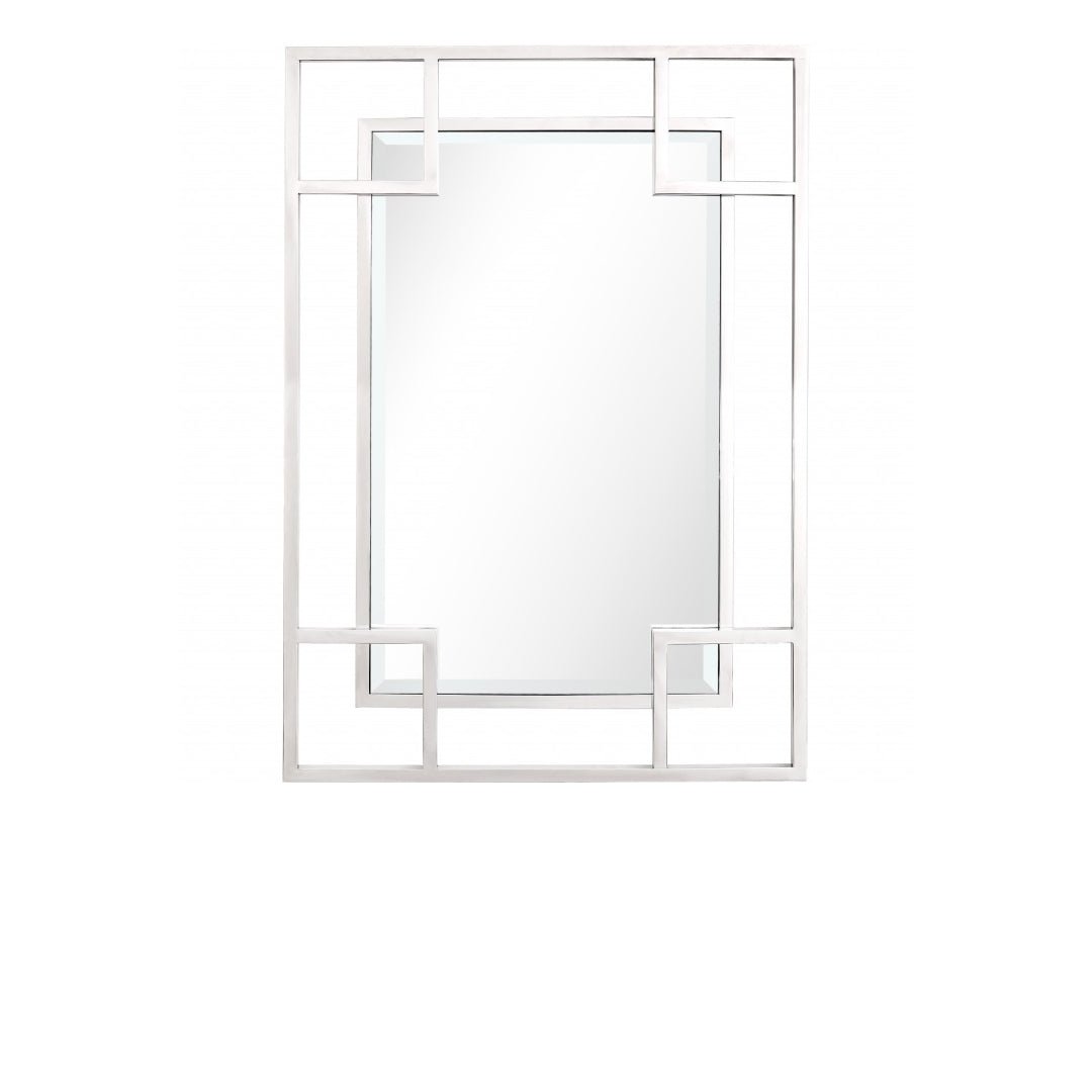 42" Silver Metal Framed Accent Mirror - Montana Home & Kitchen Co.