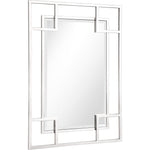 42" Silver Metal Framed Accent Mirror - Montana Home & Kitchen Co.