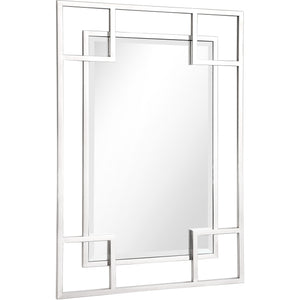 42" Silver Metal Framed Accent Mirror - Montana Home & Kitchen Co.