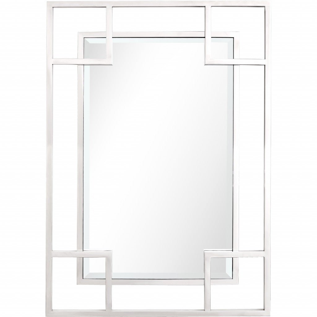 42" Silver Metal Framed Accent Mirror - Montana Home & Kitchen Co.