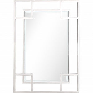 42" Silver Metal Framed Accent Mirror - Montana Home & Kitchen Co.