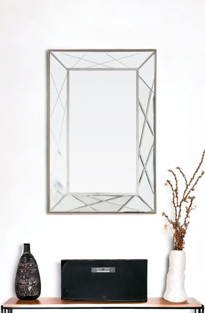 43" Champagne Metal Framed Accent Mirror - Montana Home & Kitchen Co.