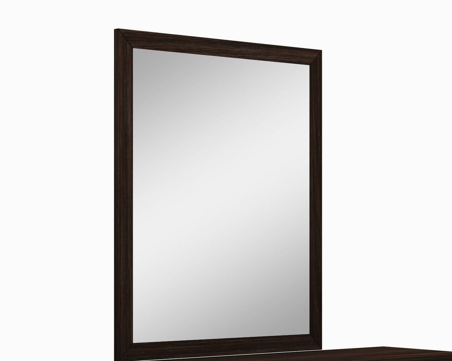 43" Dark Brown Framed Dresser Mirror - Montana Home & Kitchen Co.