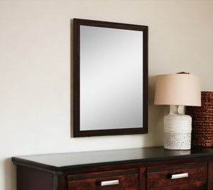 43" Dark Brown Framed Dresser Mirror - Montana Home & Kitchen Co.