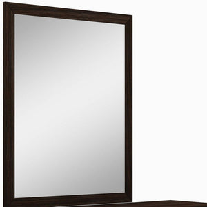 43" Dark Brown Framed Dresser Mirror - Montana Home & Kitchen Co.