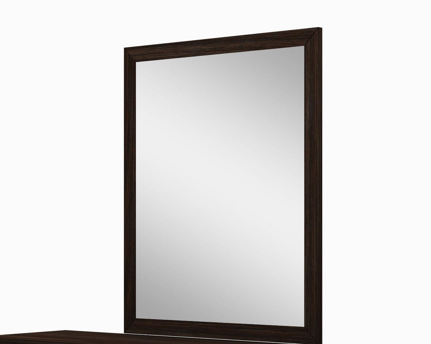 43" Dark Brown Framed Dresser Mirror - Montana Home & Kitchen Co.