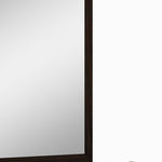 43" Dark Brown Framed Dresser Mirror - Montana Home & Kitchen Co.