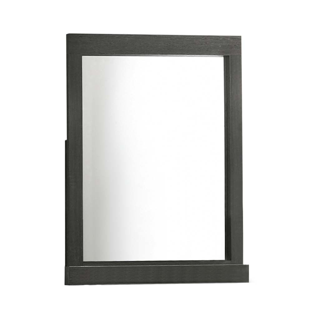 43" Gray Oak Framed Dresser Mirror - Montana Home & Kitchen Co.