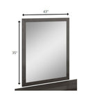 43" Refined Grey High Gloss Mirror - Montana Home & Kitchen Co.