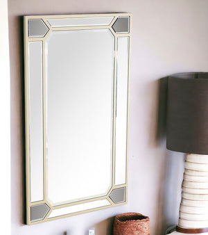 43" Silver Metal Framed Accent Mirror - Montana Home & Kitchen Co.