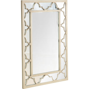 44" Champagne Metal Framed Accent Mirror - Montana Home & Kitchen Co.