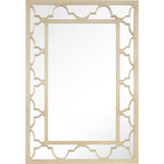 44" Champagne Metal Framed Accent Mirror - Montana Home & Kitchen Co.