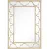 44" Champagne Metal Framed Accent Mirror - Montana Home & Kitchen Co.