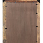 44" Dark Brown Solid Wood Framed Accent Mirror - Montana Home & Kitchen Co.