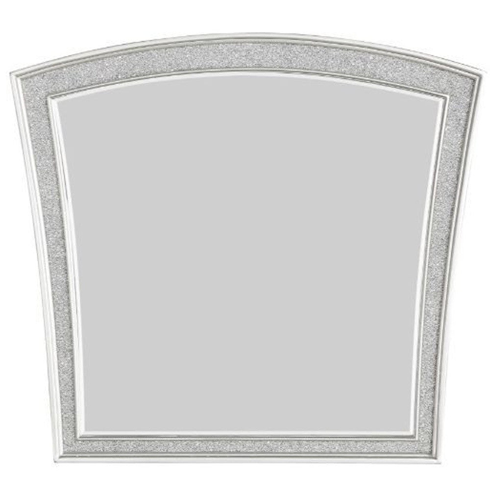 44" Platinum Arch Framed Dresser Mirror - Montana Home & Kitchen Co.