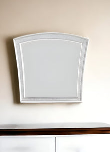 44" Platinum Arch Framed Dresser Mirror - Montana Home & Kitchen Co.