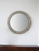 44" Round Silver Wood Frame Wall Mirror - Montana Home & Kitchen Co.