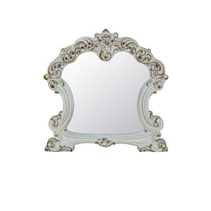 45" Antique Pearl Finish Irregular Dresser Mirror - Montana Home & Kitchen Co.