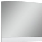 45" White Partial Frame Dresser Mirror - Montana Home & Kitchen Co.