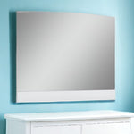 45" White Partial Frame Dresser Mirror - Montana Home & Kitchen Co.