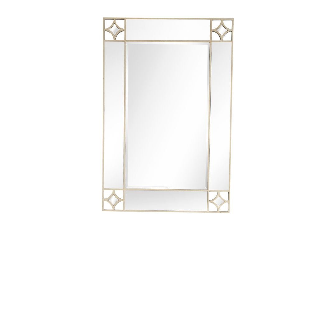 46" Champagne Framed Accent Mirror - Montana Home & Kitchen Co.