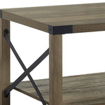 47" Oak Coffee Table With Shelf - Montana Home & Kitchen Co.