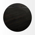 47" Round Black Metal Frame Wall Mirror - Montana Home & Kitchen Co.