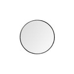 47" Round Black Metal Frame Wall Mirror - Montana Home & Kitchen Co.