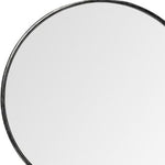 47" Round Black Metal Frame Wall Mirror - Montana Home & Kitchen Co.