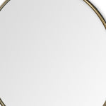 47" Round Gold Metal Frame Wall Mirror - Montana Home & Kitchen Co.