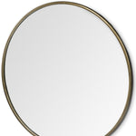 47" Round Gold Metal Frame Wall Mirror - Montana Home & Kitchen Co.