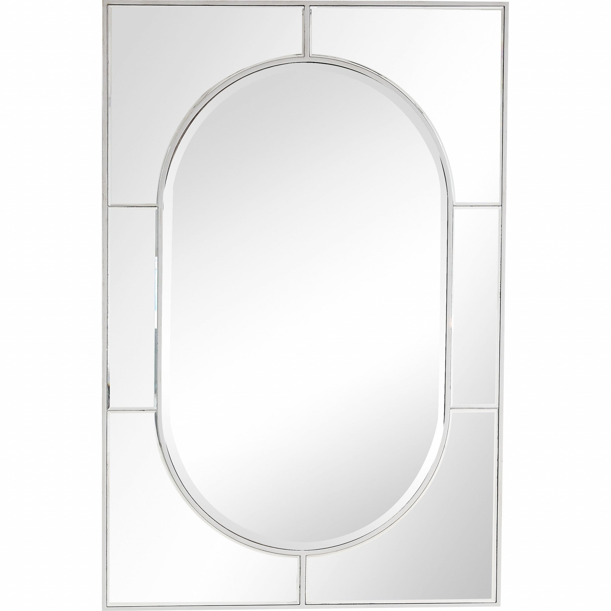 48" Silver Metal Framed Accent Mirror - Montana Home & Kitchen Co.