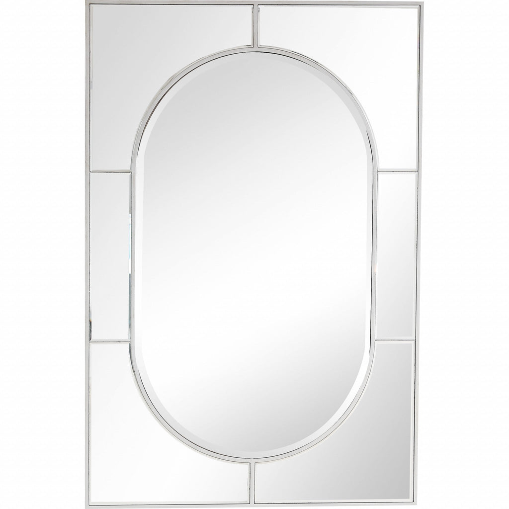 48" Silver Metal Framed Accent Mirror - Montana Home & Kitchen Co.