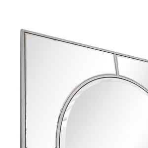 48" Silver Metal Framed Accent Mirror - Montana Home & Kitchen Co.